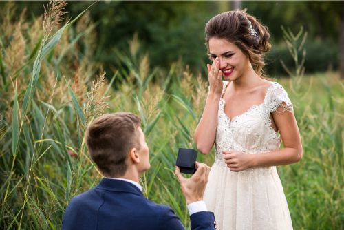 engaged couple