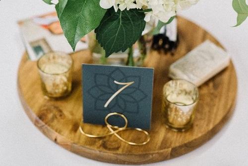 Wedding table number holder