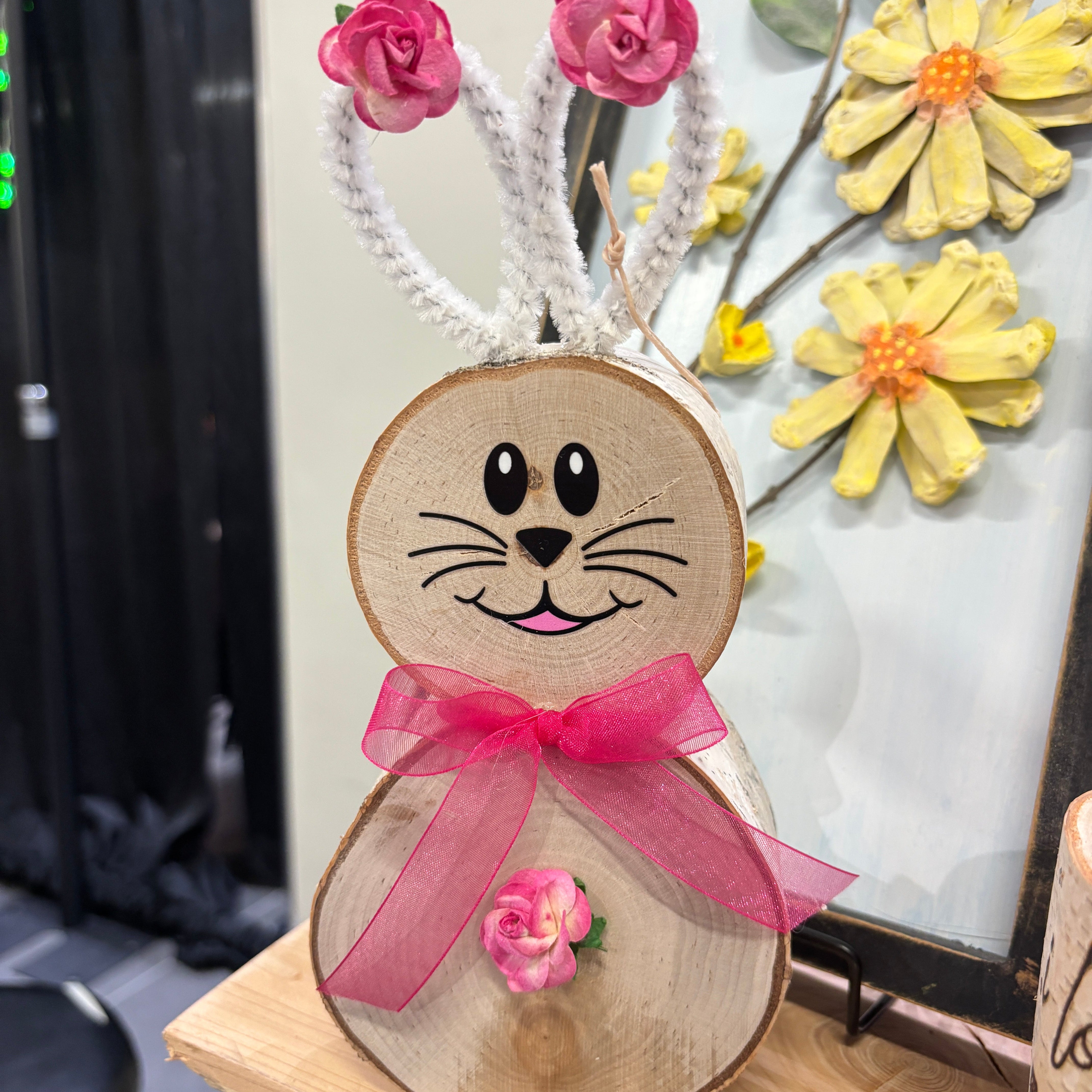 birch wood easter bunny