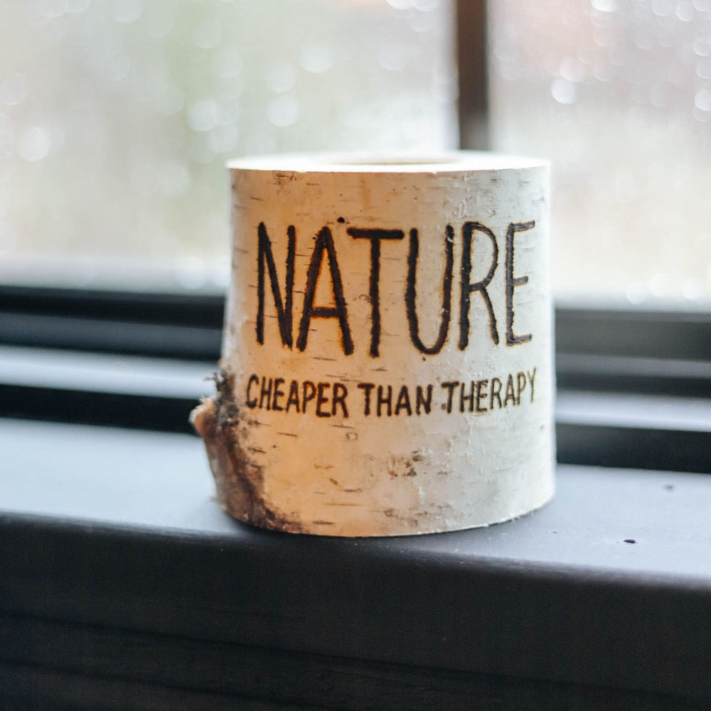 Handcrafted All Natural Birch Wood Candle - Nature Cheaper Than Therapy
