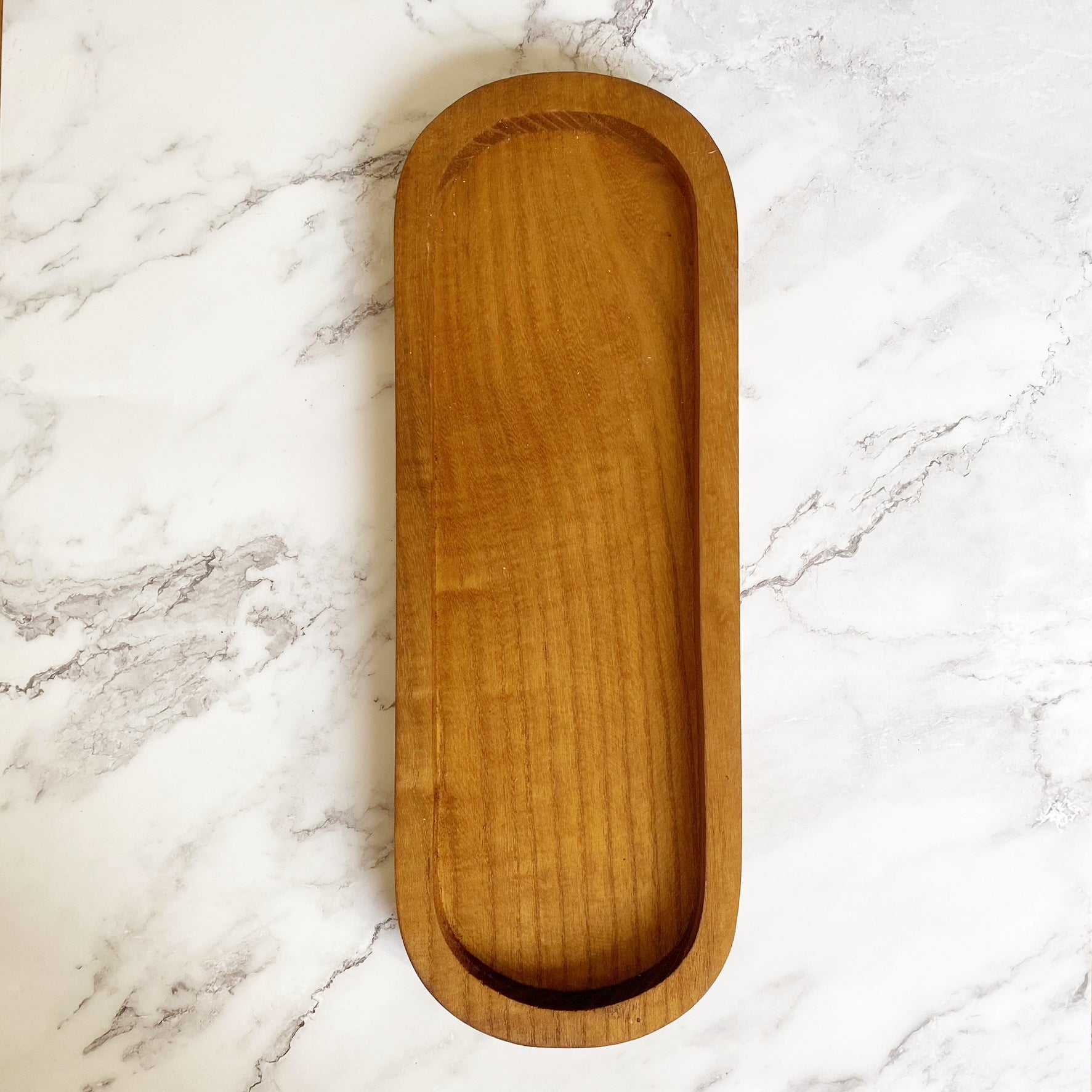 18-inch Rectangle Wood Advent Wreath Display Tray