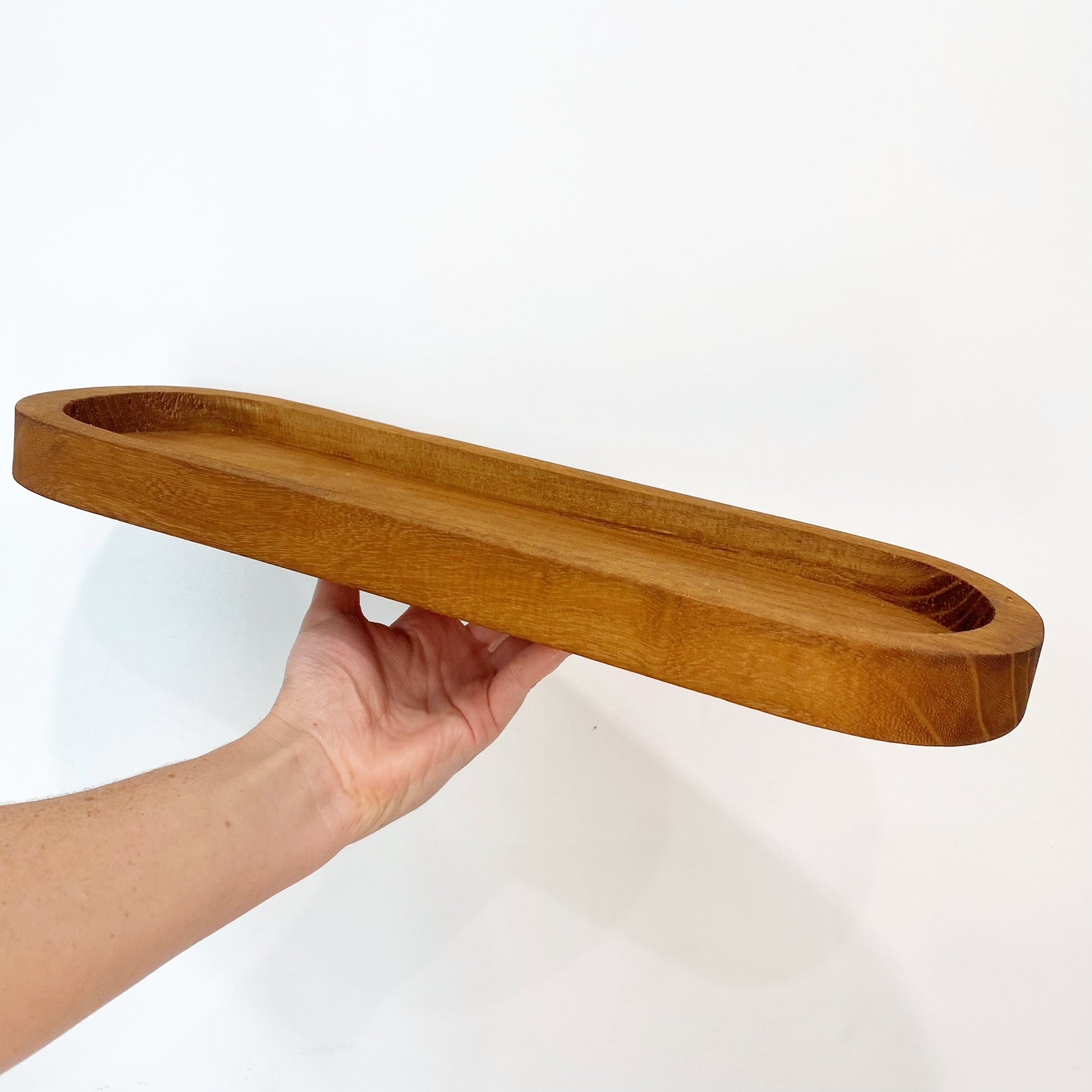18-inch Rectangle Wood Advent Wreath Display Tray