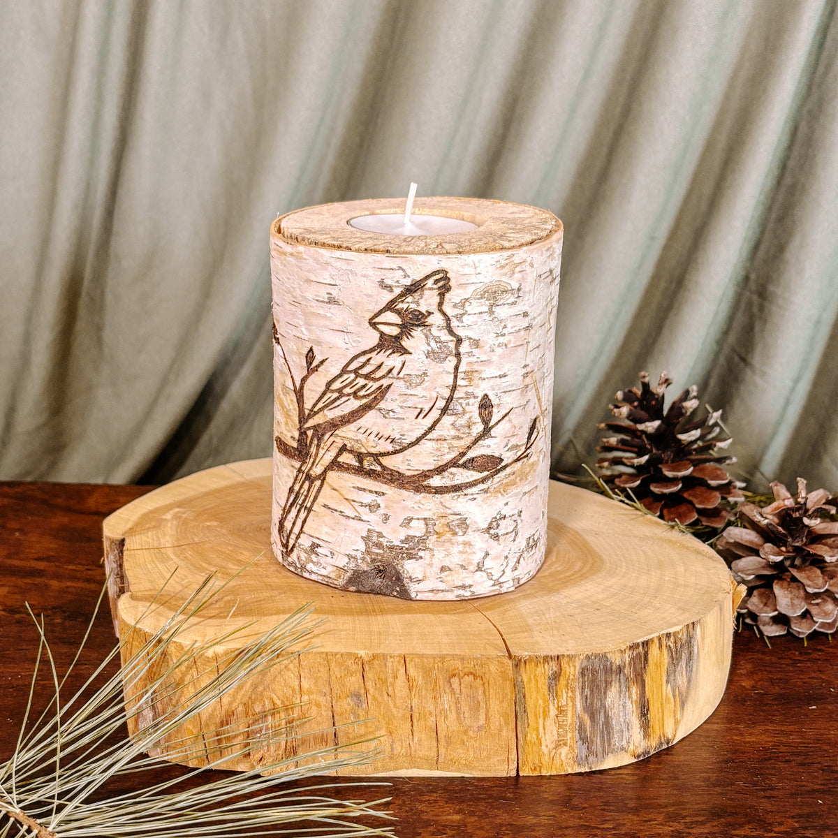 holzbaum deko groß WMG Baum aus Teakholz M 70 cm, Ø 25 cm Color:Rosa – Inu