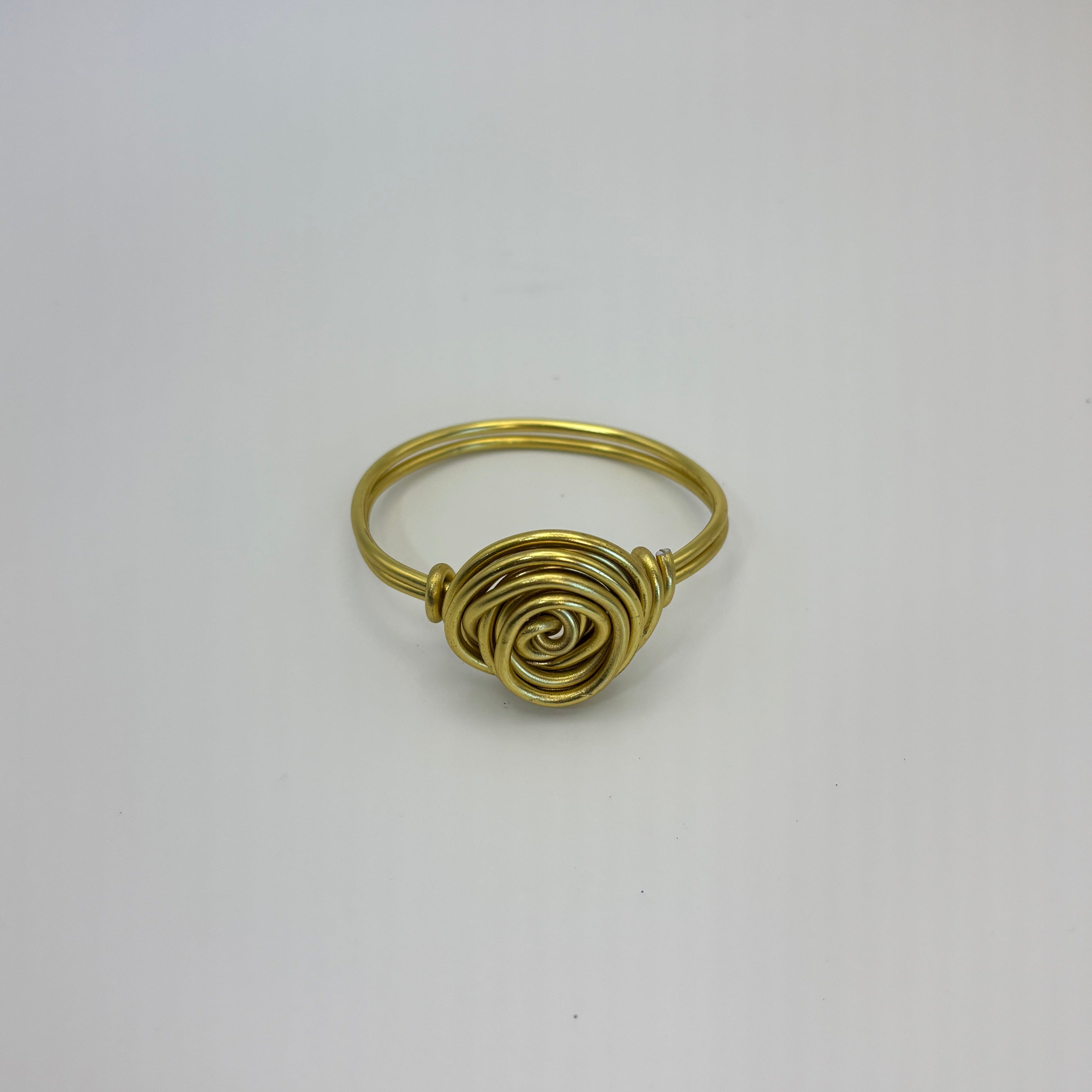 Wire Rose Napkin Rings, Set of 6