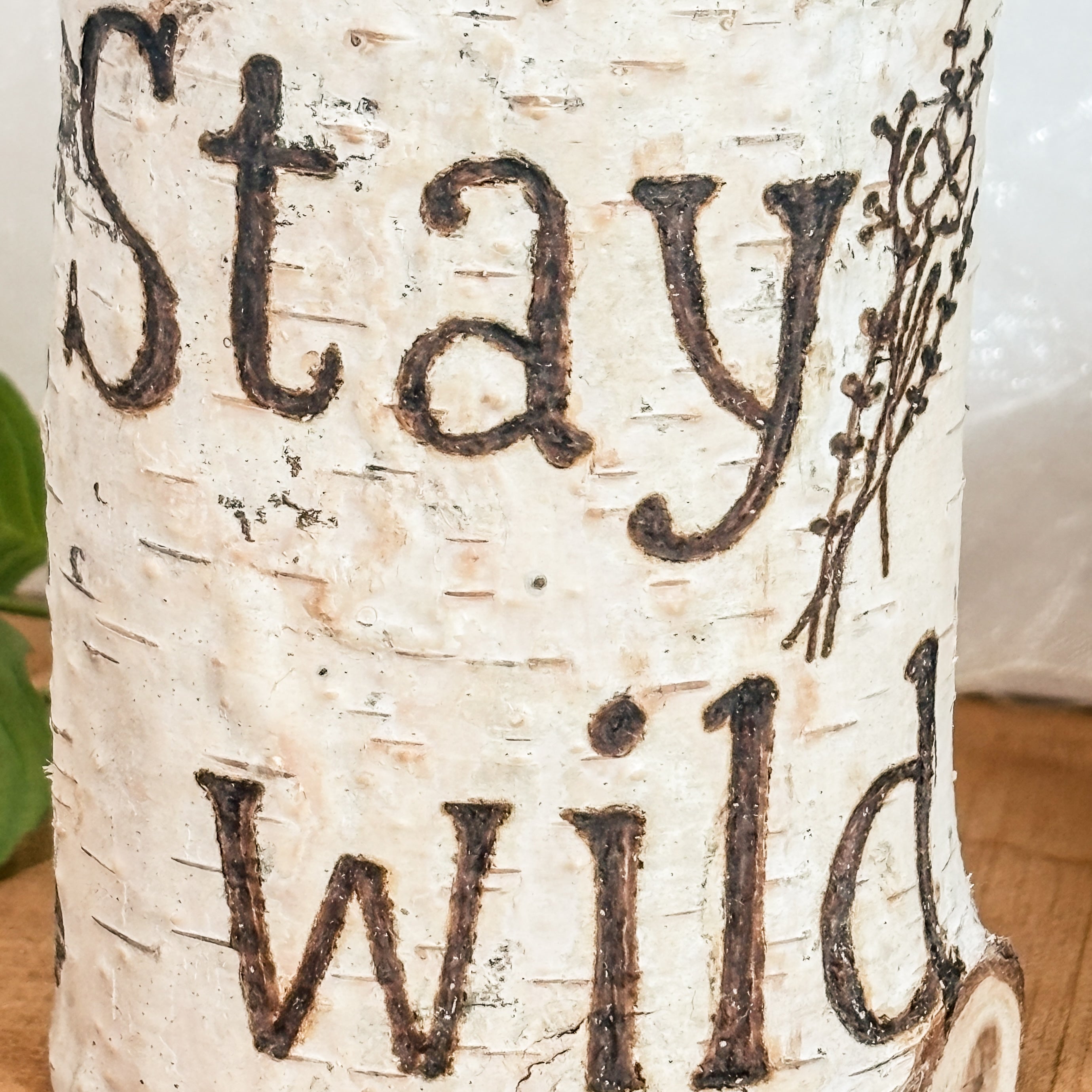 Handcrafted All Natural Birch Wood Candle - Stay Wild