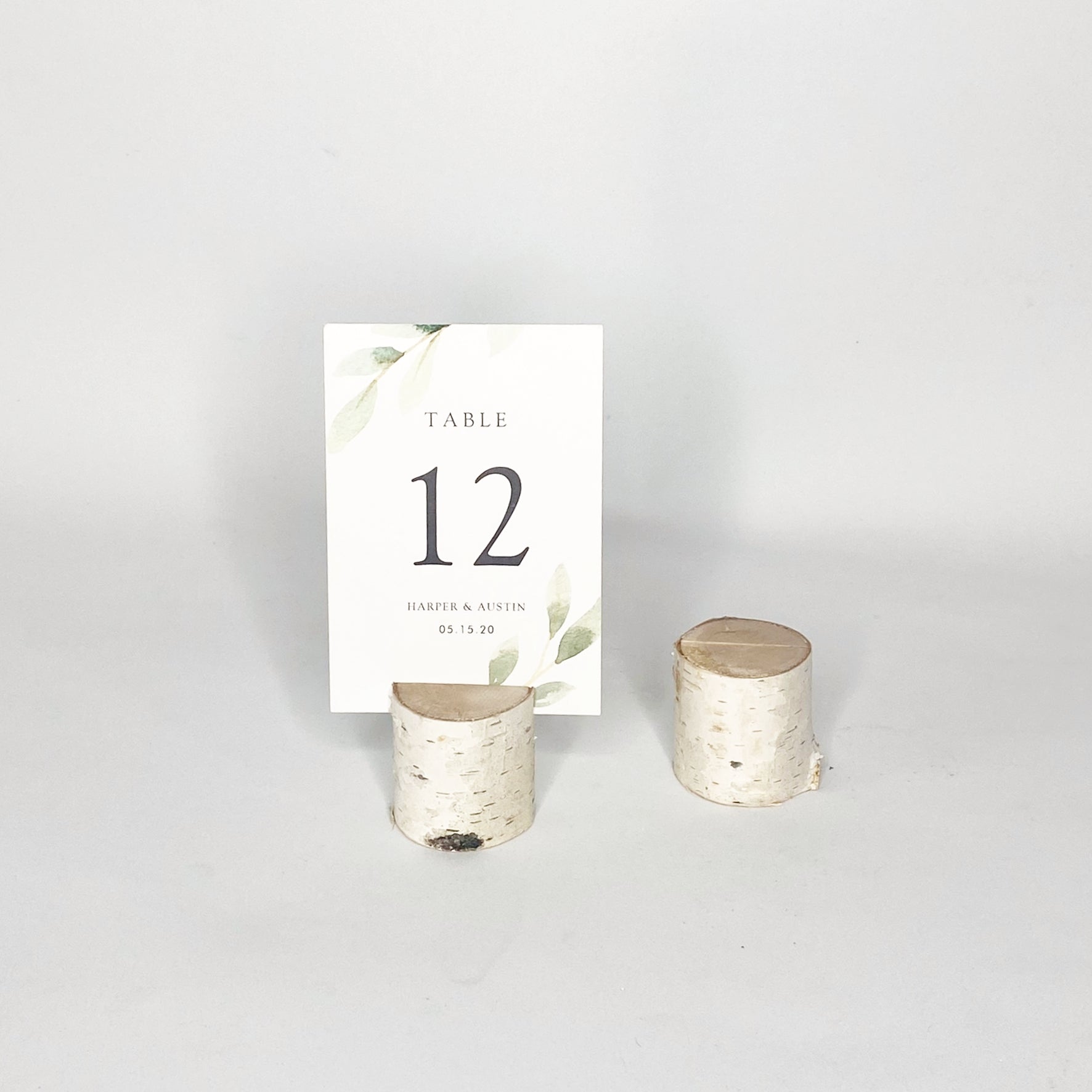 Birch Branch Card and Photo Display Stands - Set of 5