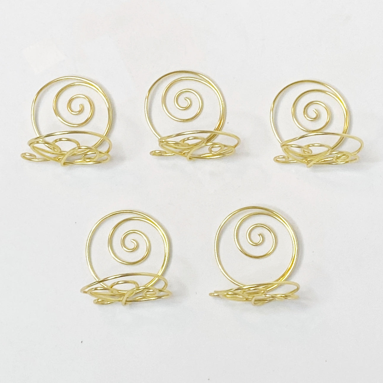 Double Heart Wire Table Number Holders-Set of 5