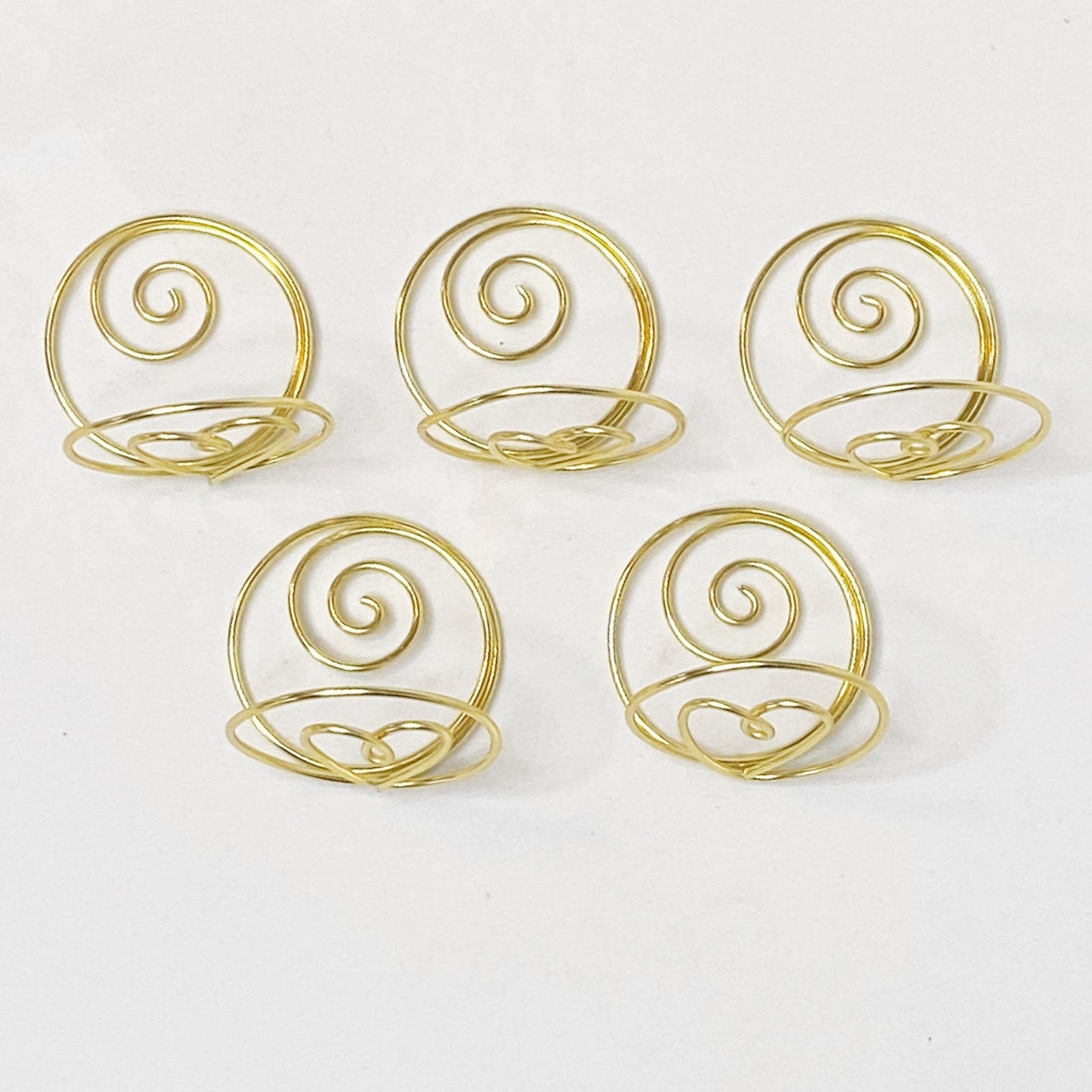 Heart Wire Table Number Holders - Set of 5