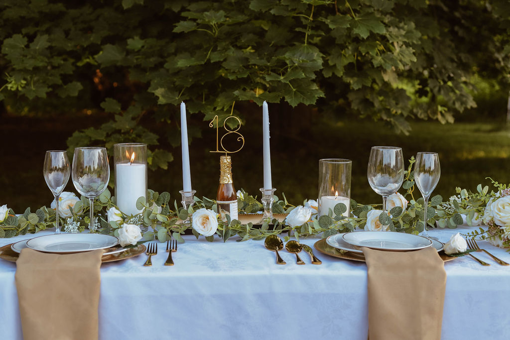 Handmade wire table number wine bottle toppers