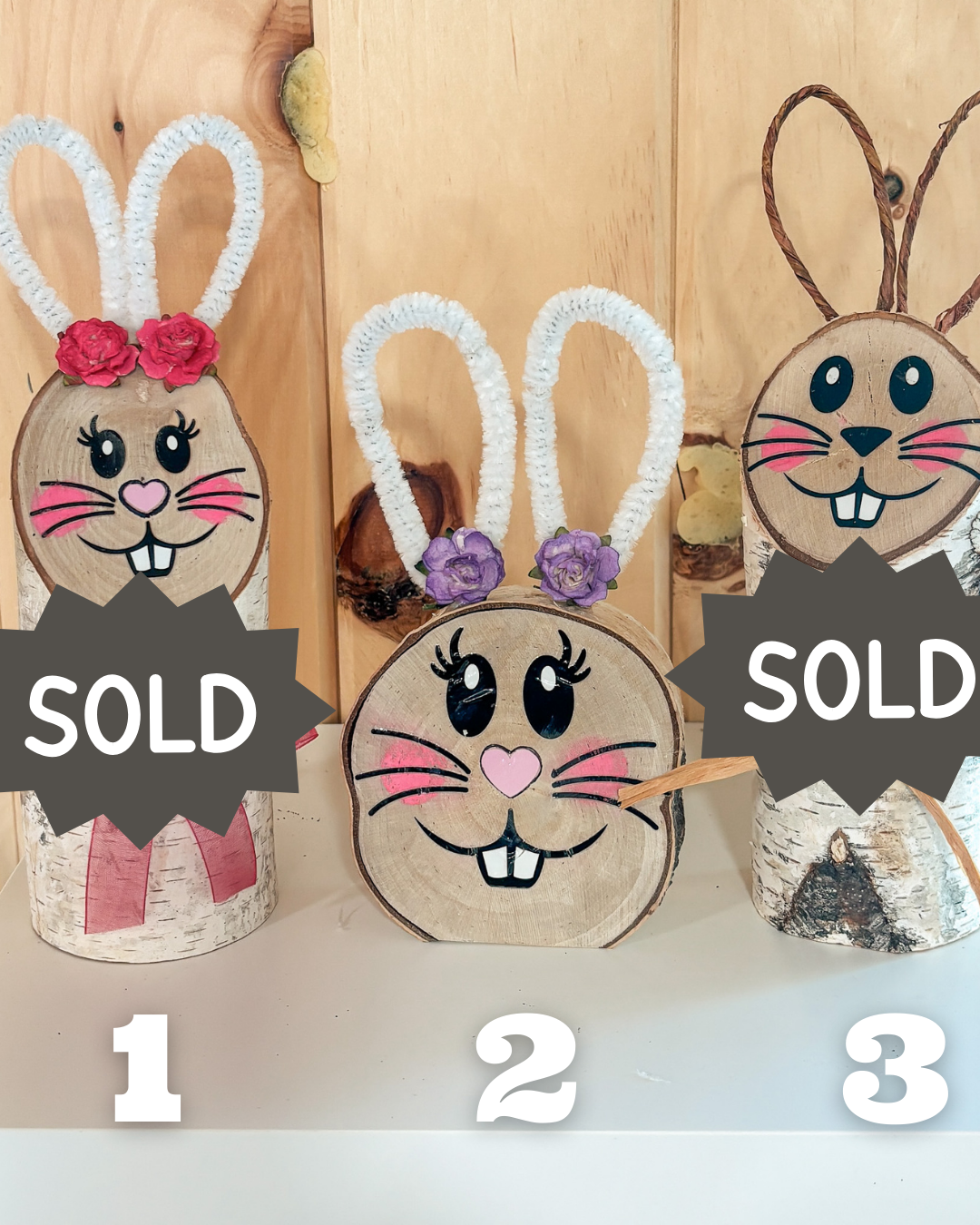 Birch Easter Bunnies