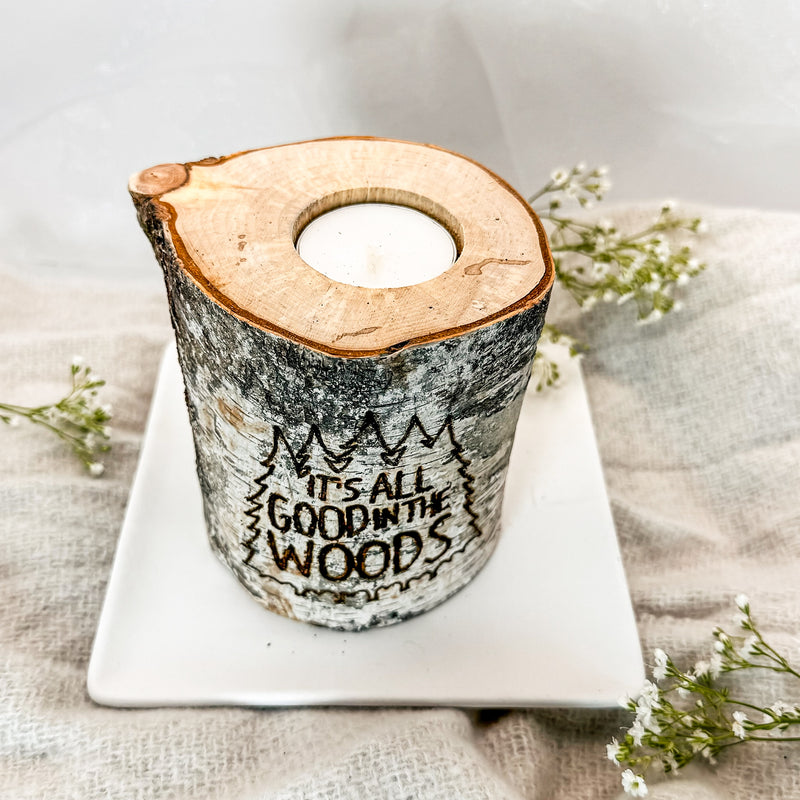 Handcrafted All Natural Birch Wood Candle - All Good In The Woods