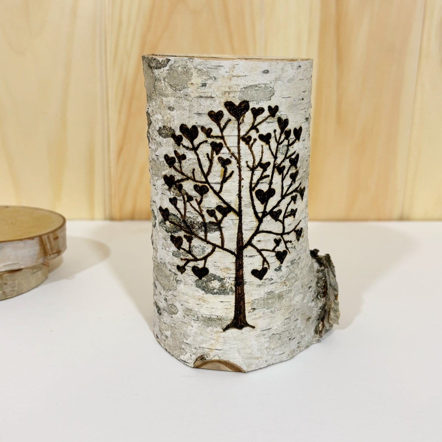 Heart Tree Valentine's Day Candle