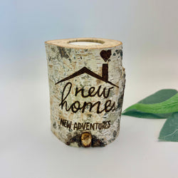 Handcrafted All Natural Birch Wood Candle - New Home