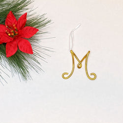 Monogram Ornament or Stocking Tag