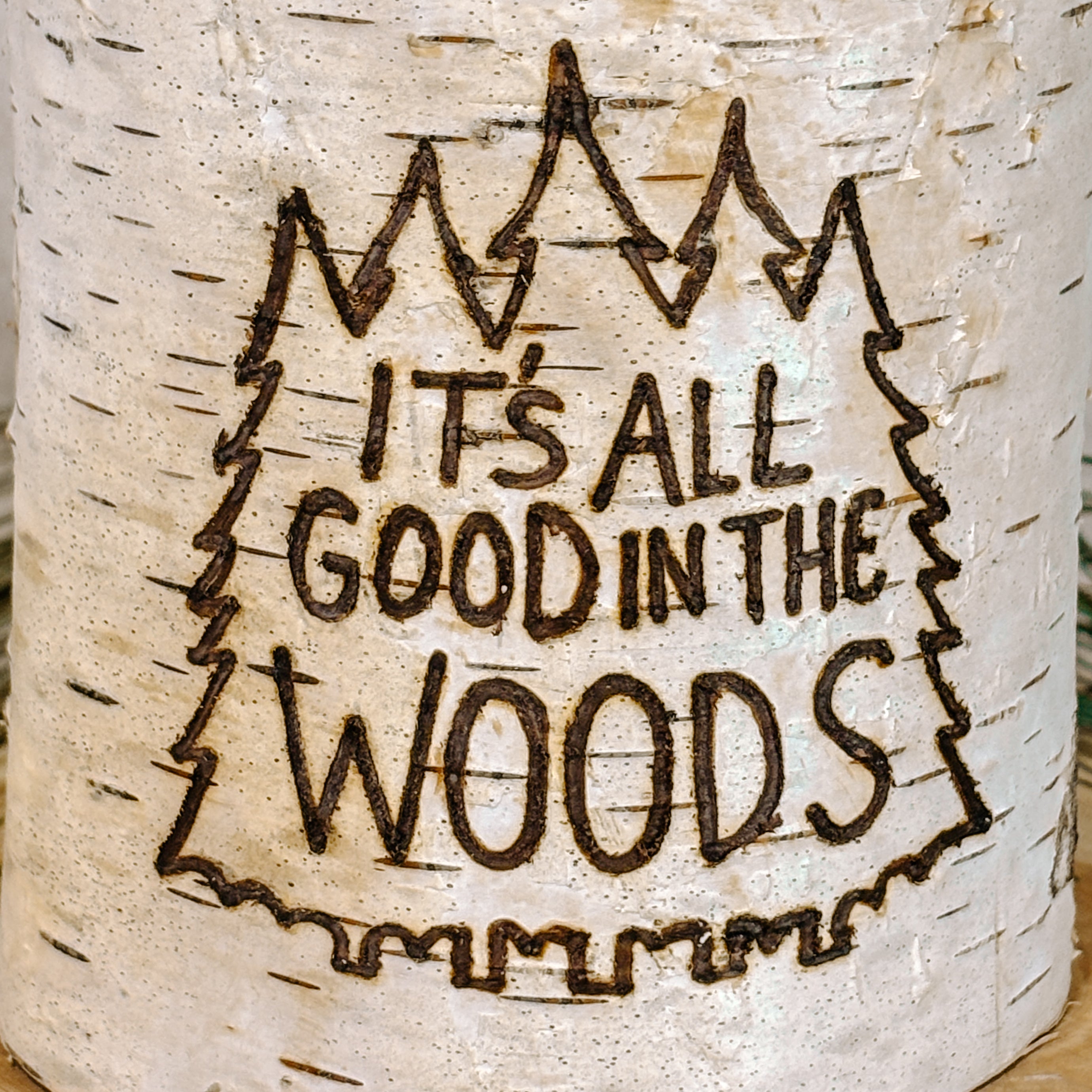Handcrafted All Natural Birch Wood Candle - All Good In The Woods