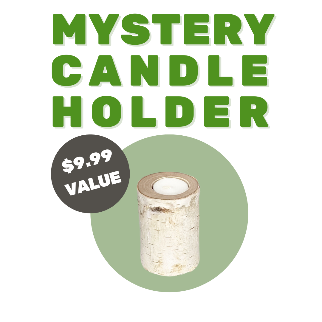 Mystery Birch Wood Candle Holder