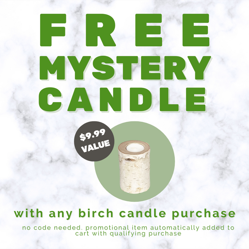 Mystery Birch Wood Candle Holder
