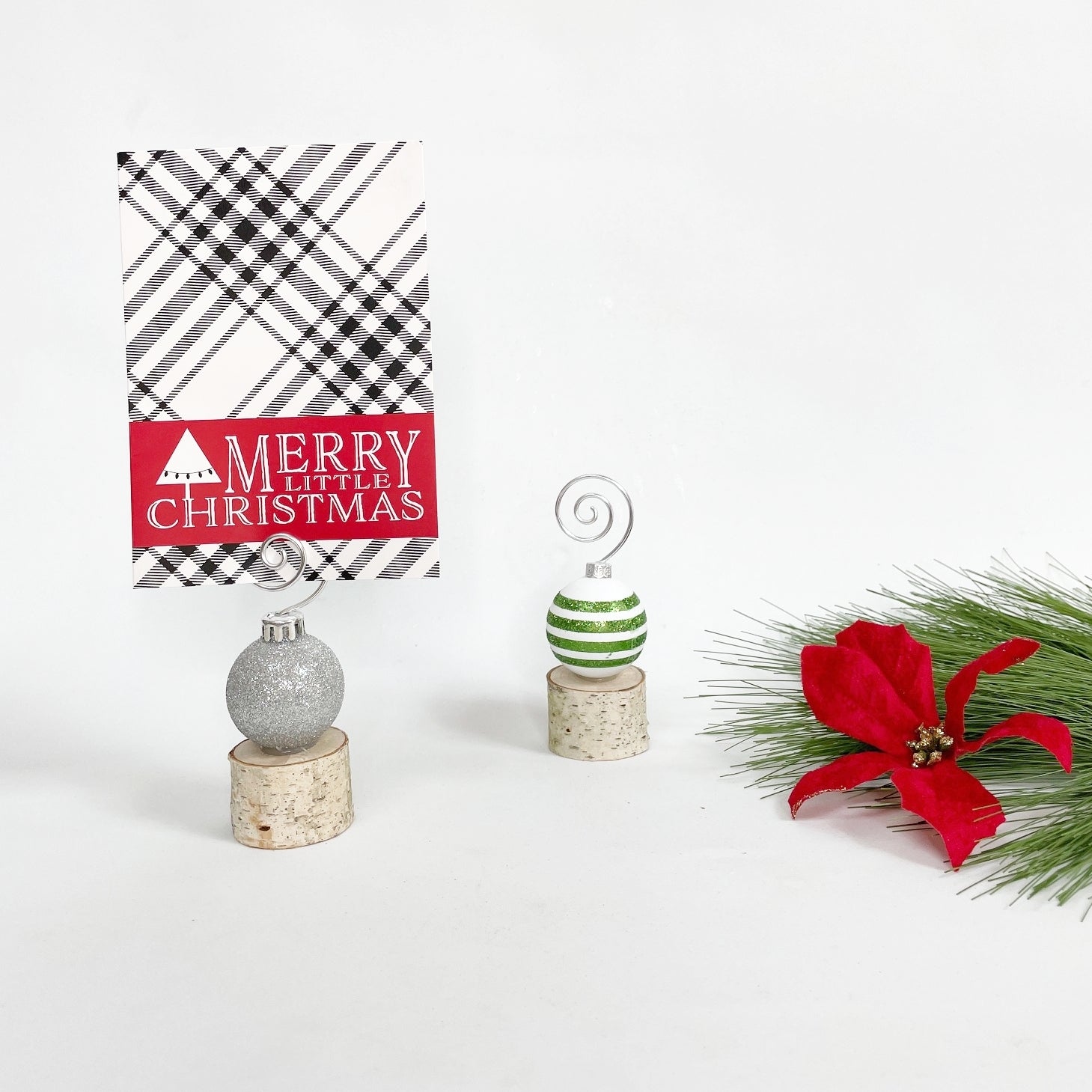 Holiday Ornament Card and Photo Display Stands-Set of 5