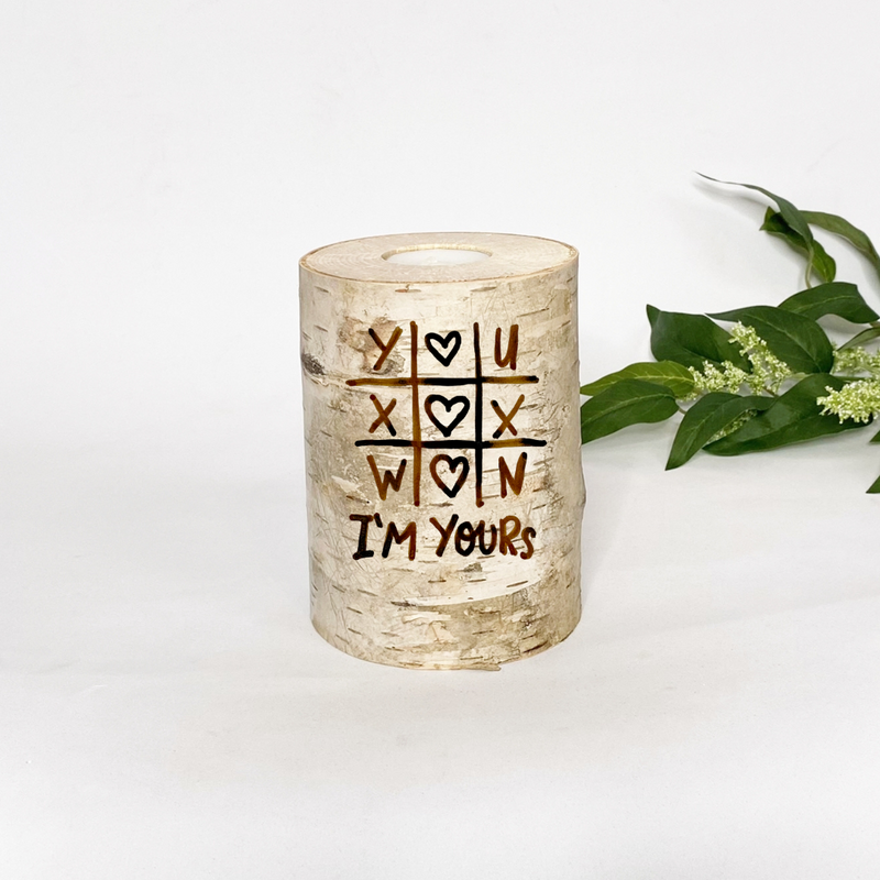 Handcrafted All Natural Birch Wood Candle - I'm Yours