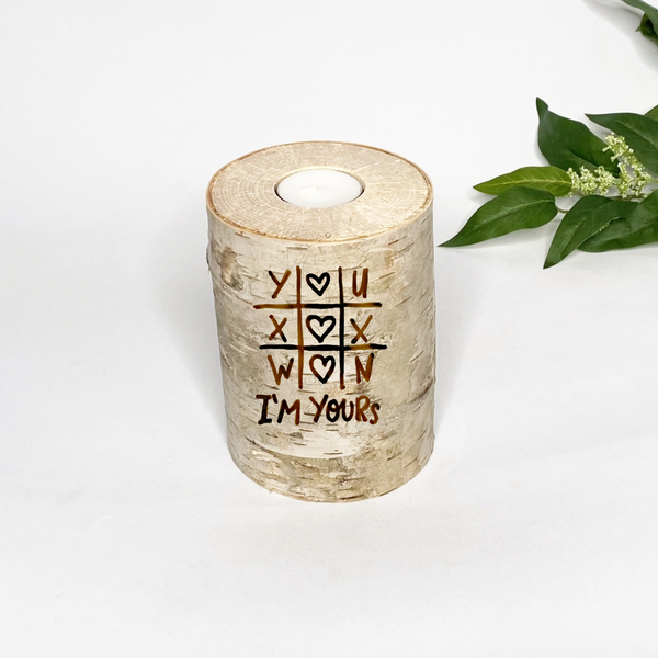 Handcrafted All Natural Birch Wood Candle - I'm Yours