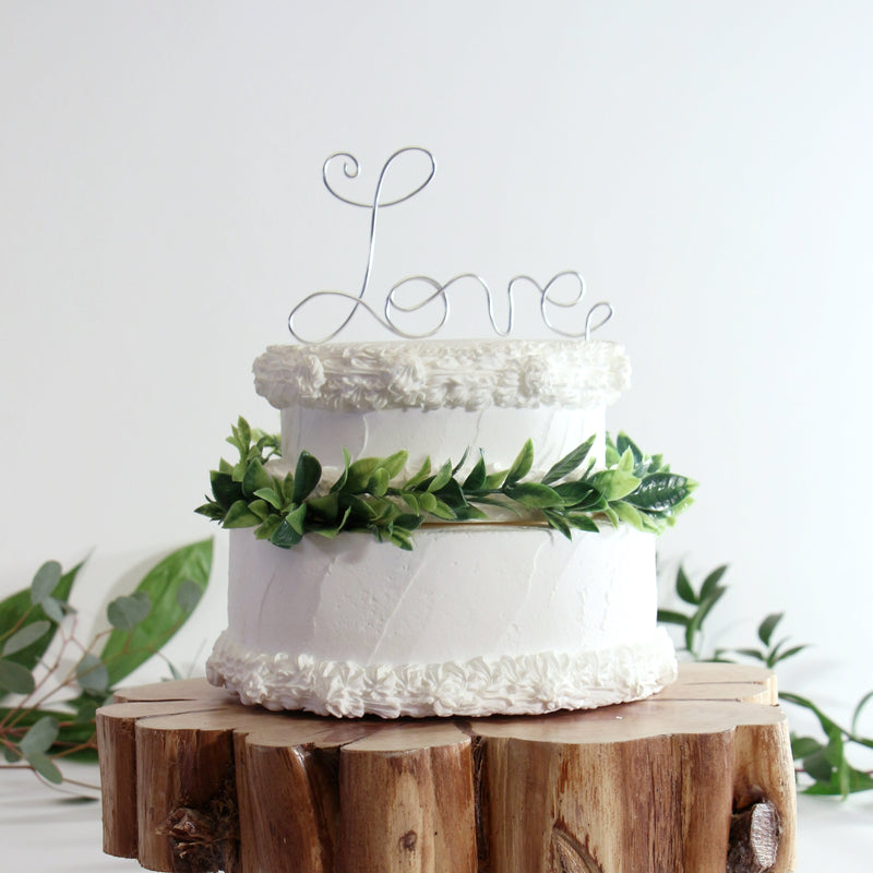 Love Wedding Cake Topper