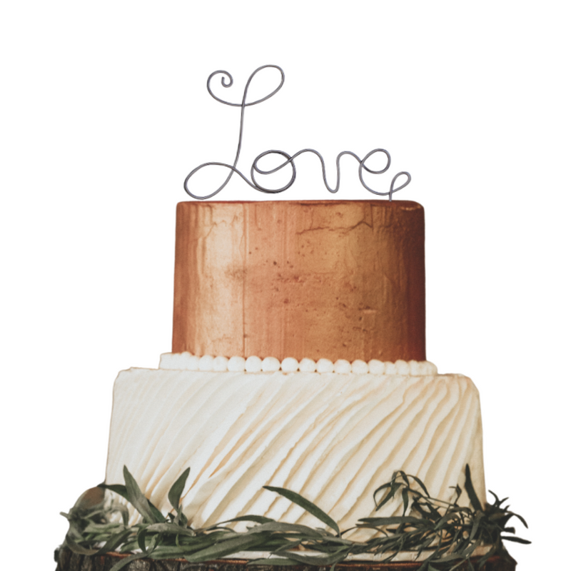 Love Wedding Cake Topper