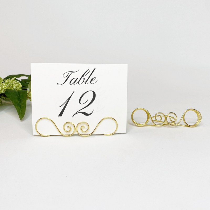 Wire Wedding Table Number Holders-Set of 5
