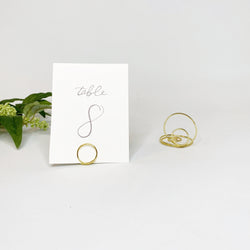 Circle Table Number Holders-Set of Five