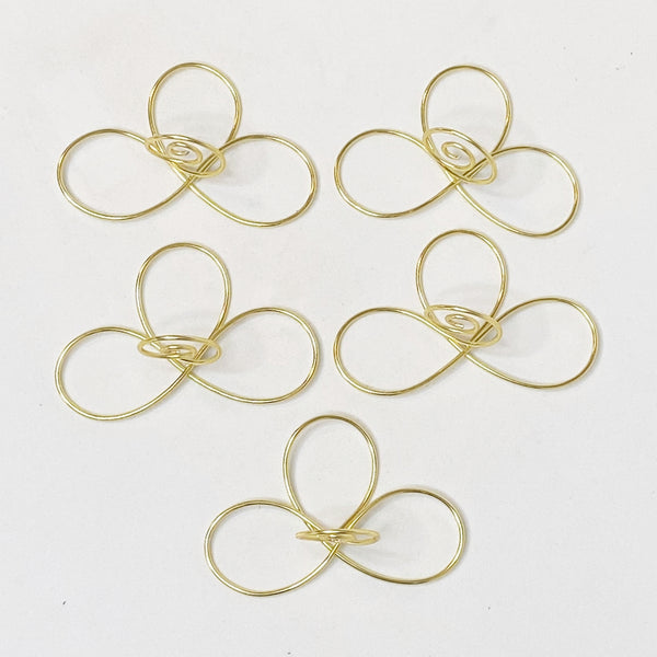 Infinity Wire Wedding Table Number Holders - Set of 5