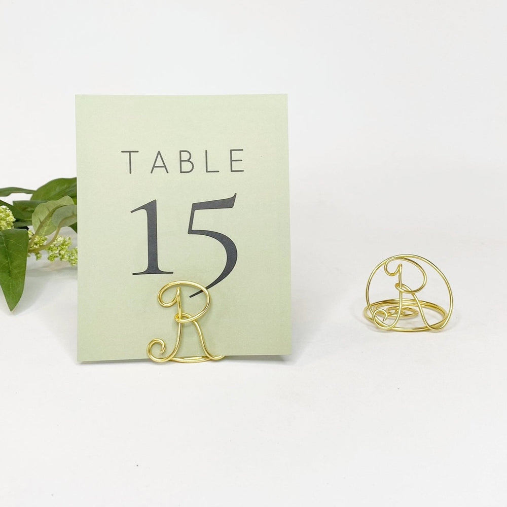 Monogram Table Number Holders | JV Country Creations