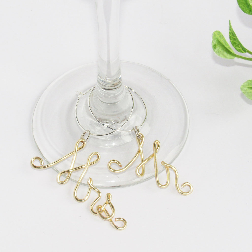 Wine Glass Charms with Medals