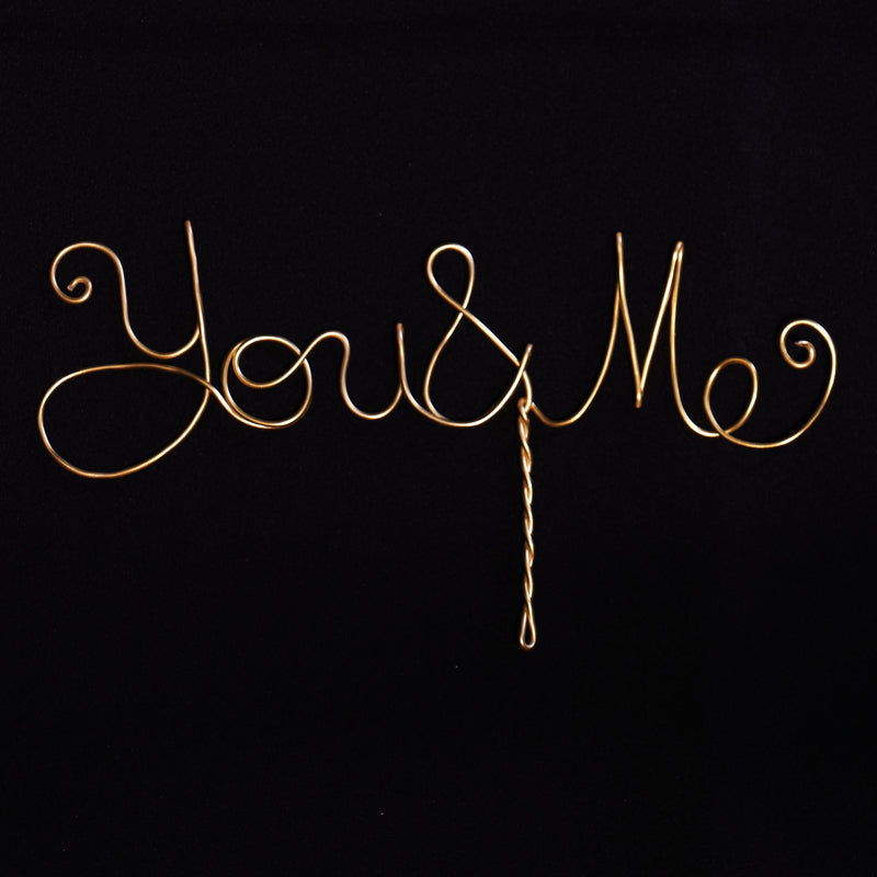 You and Me Wedding Cake Topper - JV Country Creations